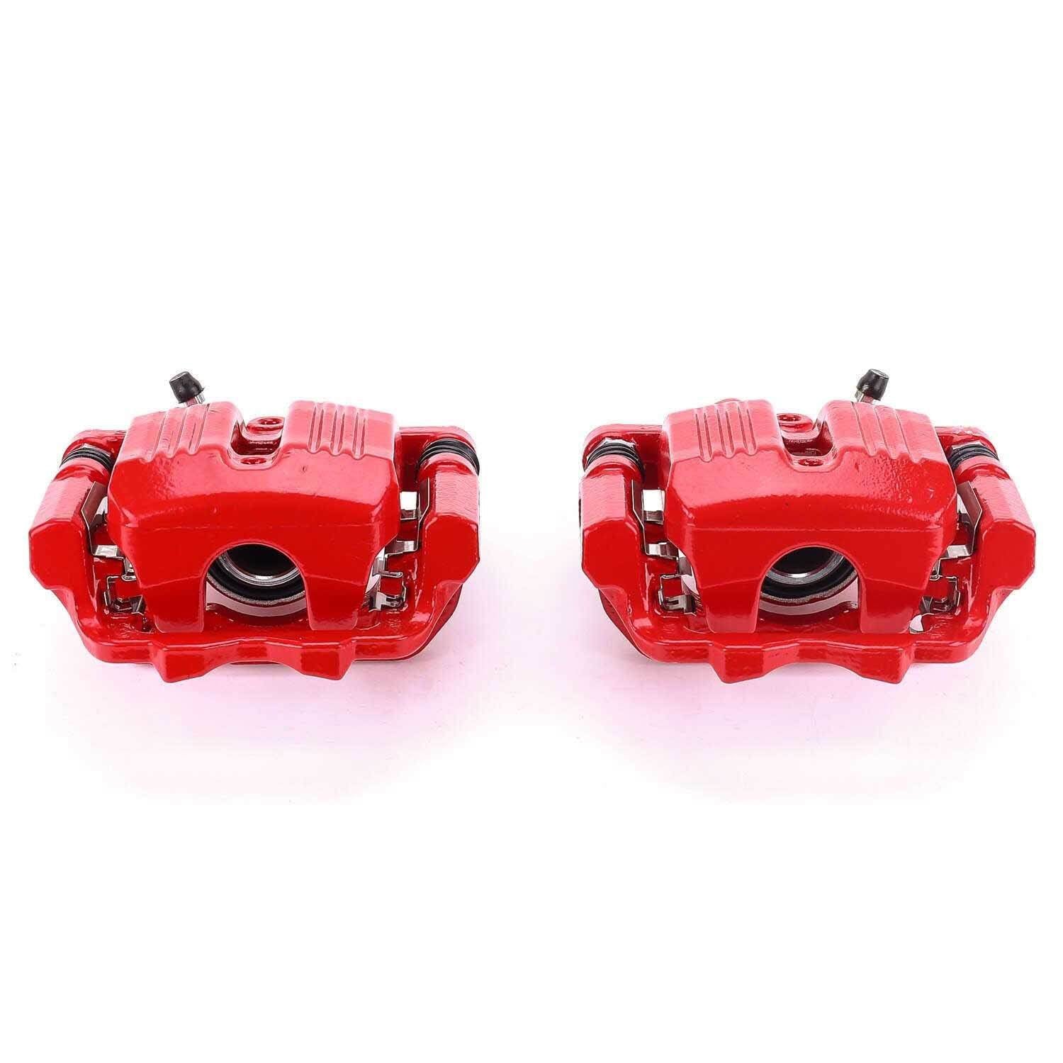 PowerStop Power Stop 05-12 Acura RL Rear Red Calipers w/Brackets - Pair S3190