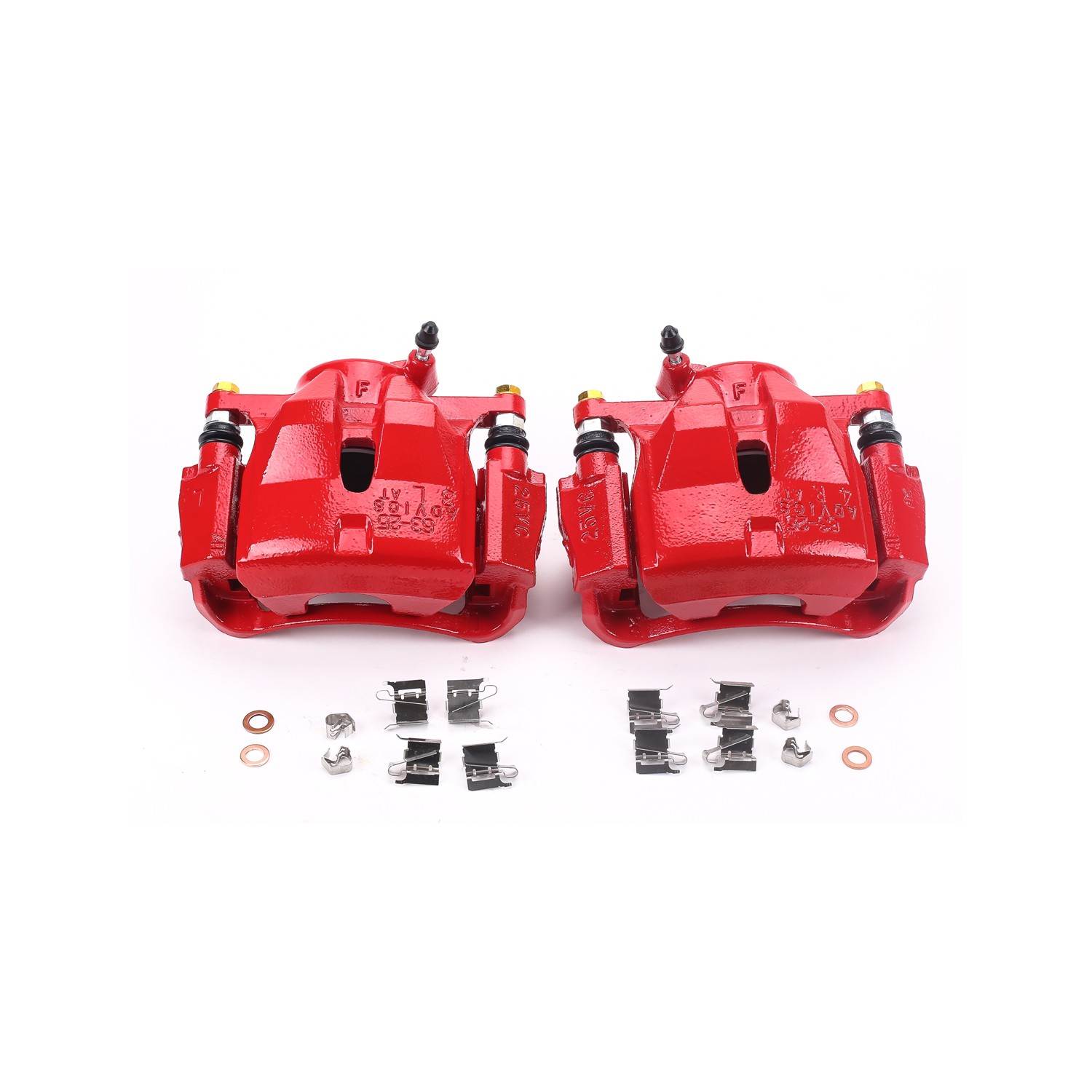 PowerStop Power Stop 10-12 Lexus HS250h Front Red Calipers w/Brackets - Pair S3196A