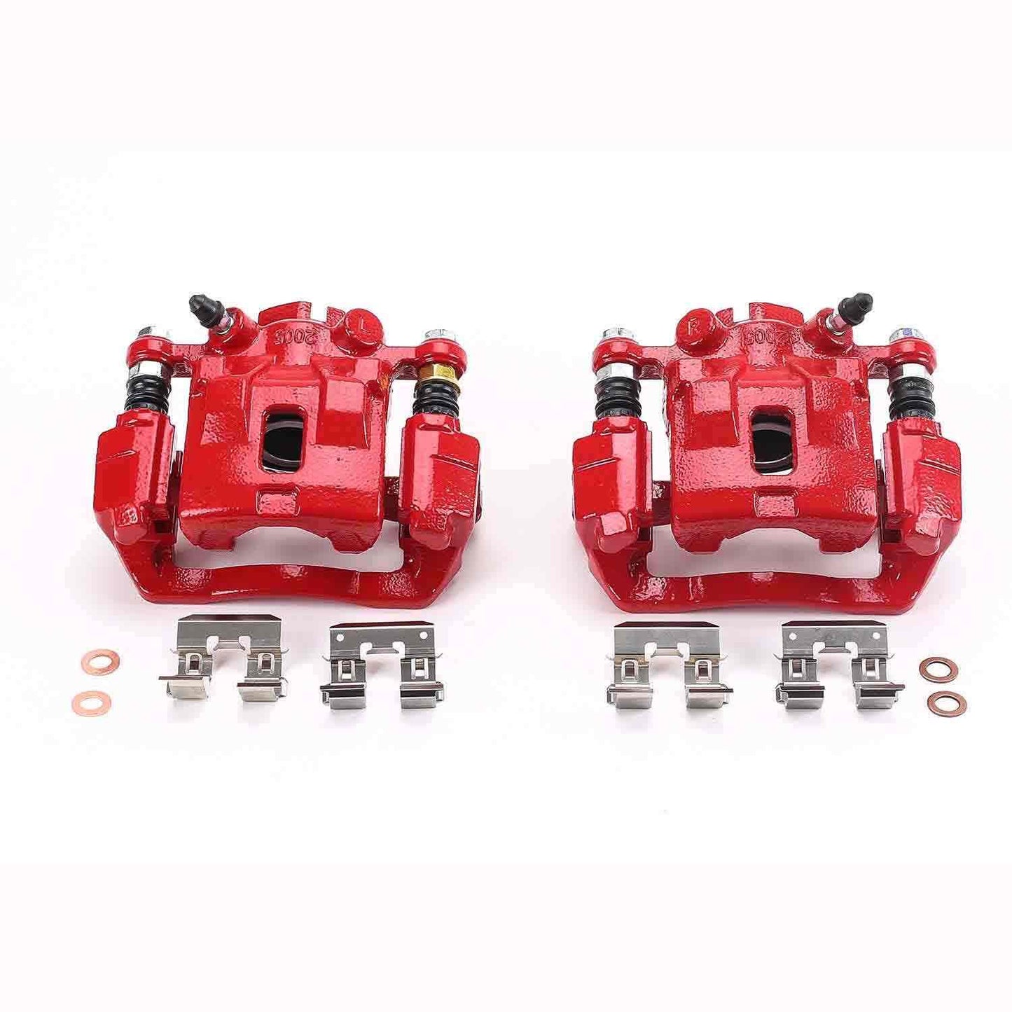 PowerStop Power Stop 2005 Subaru Legacy Rear Red Calipers w/Brackets - Pair S3216