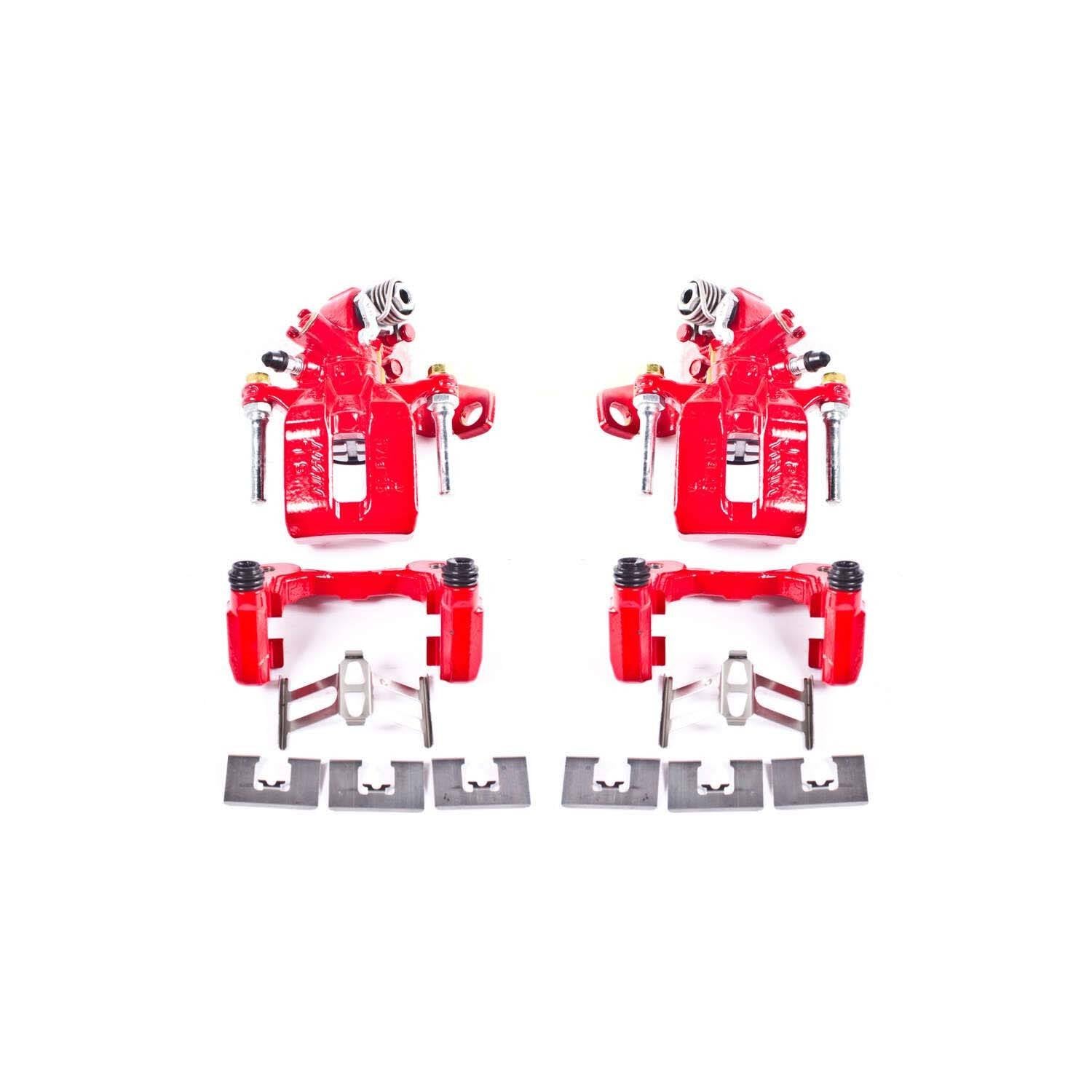 PowerStop Power Stop 06-11 Acura CSX Rear Red Calipers w/Brackets - Pair S3298