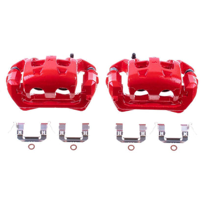 PowerStop Power Stop 06-12 Infiniti FX35 Front Red Calipers w/Brackets - Pair S3310