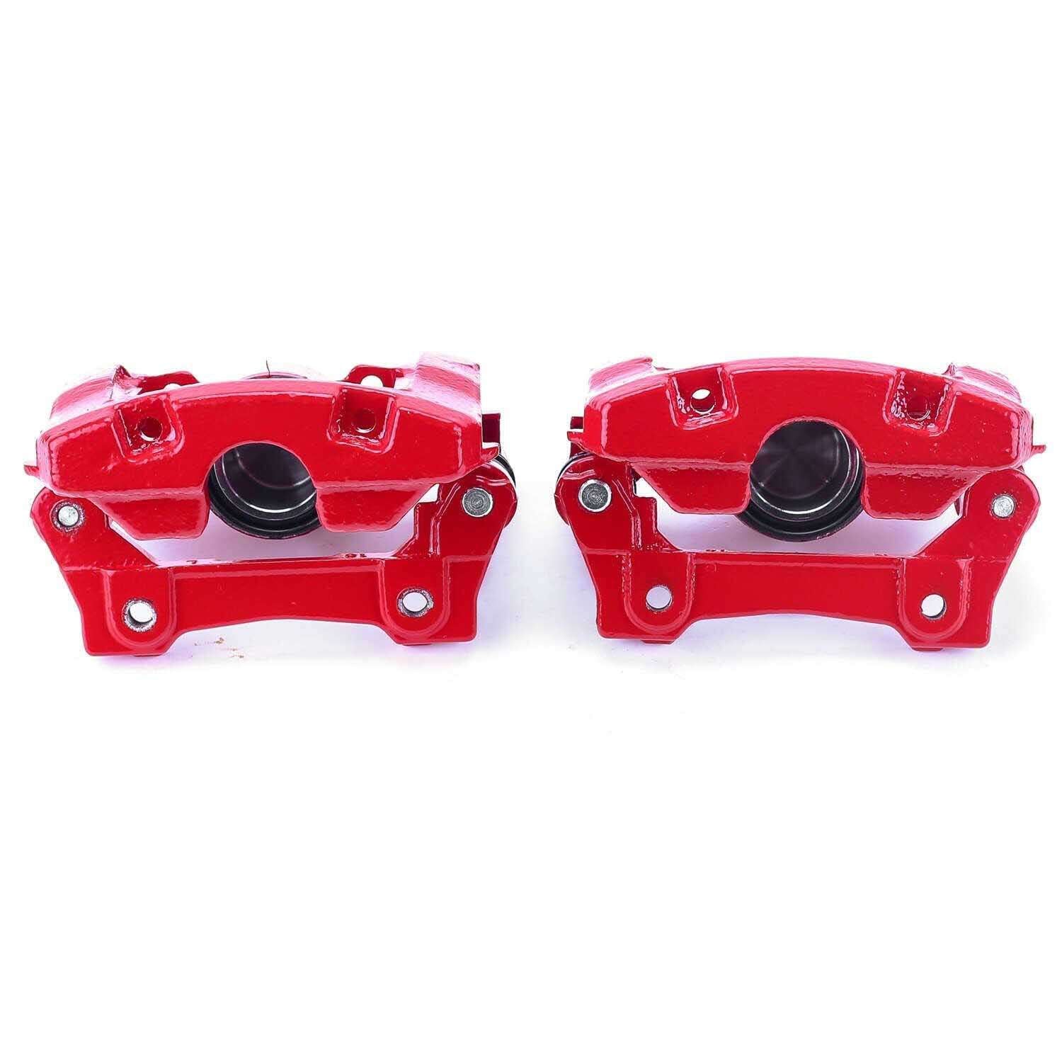 PowerStop Power Stop 07-11 Lexus GS350 Rear Red Calipers w/Brackets - Pair S3312