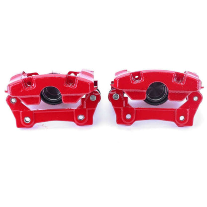 PowerStop Power Stop 07-11 Lexus GS350 Rear Red Calipers w/Brackets - Pair S3312