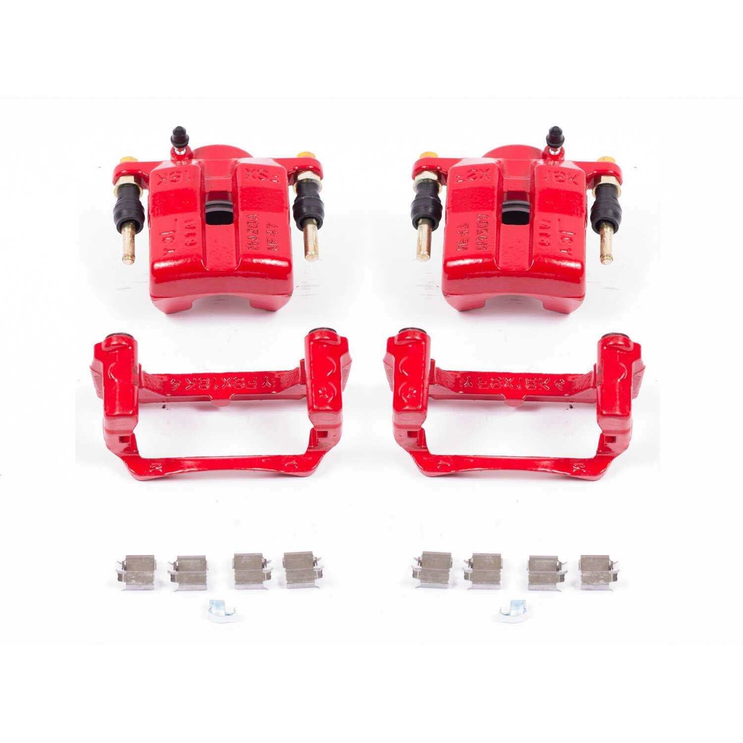 PowerStop Power Stop 06-15 Mazda MX-5 Miata Front Red Calipers w/Brackets - Pair S3316