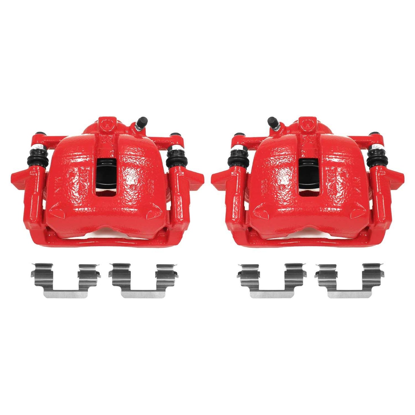 PowerStop Power Stop 07-16 Mini Cooper Front Red Calipers w/Brackets - Pair S3320