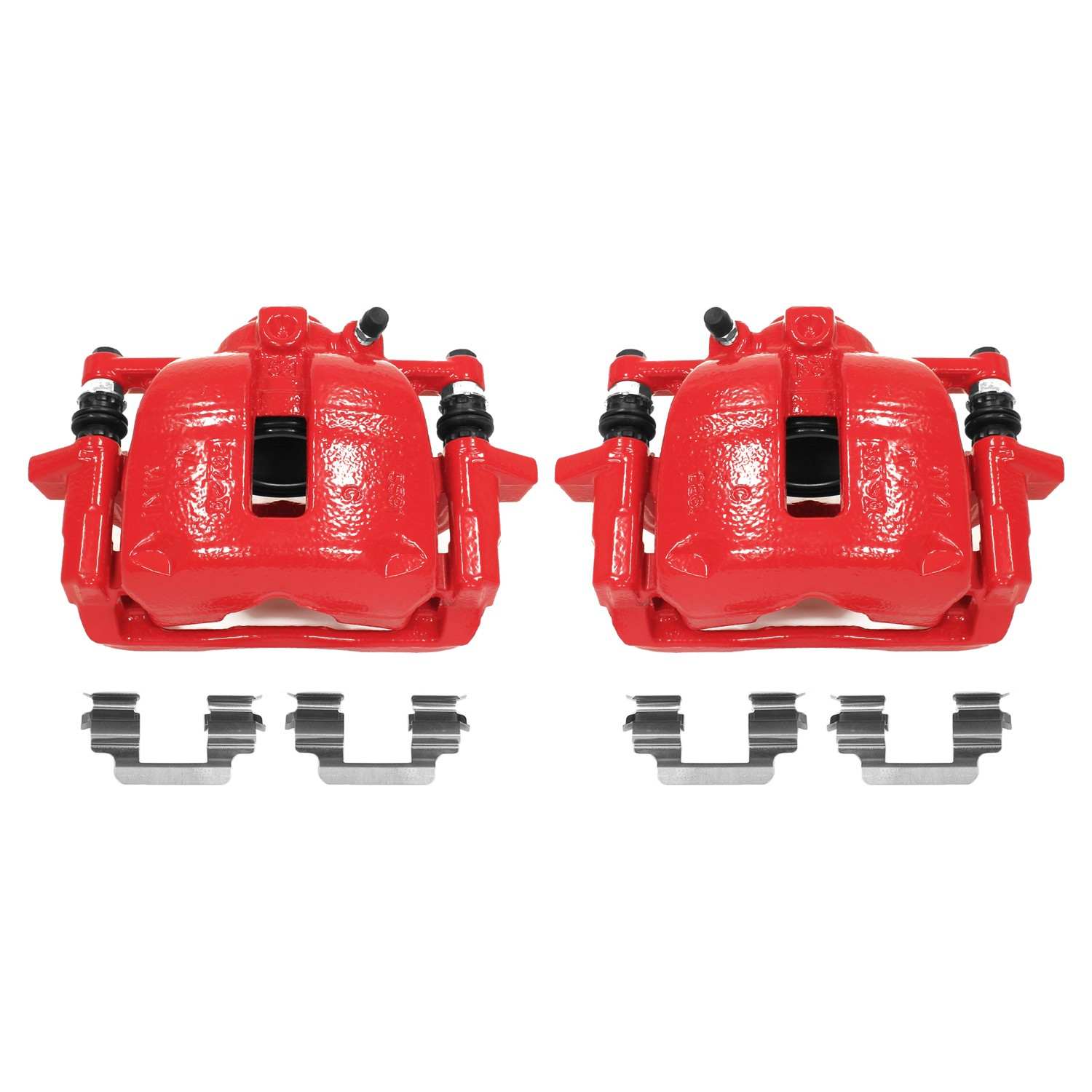 PowerStop Power Stop 07-16 Mini Cooper Front Red Calipers w/Brackets - Pair S3320