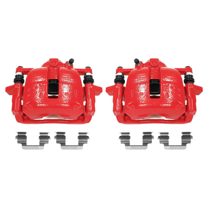 PowerStop Power Stop 07-16 Mini Cooper Front Red Calipers w/Brackets - Pair S3320