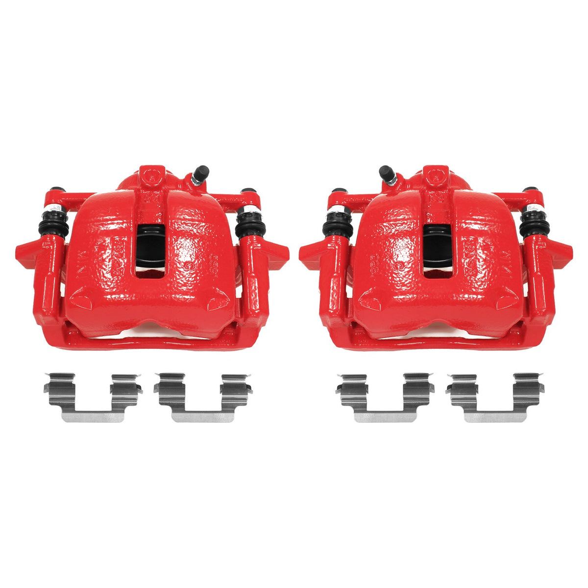 PowerStop Power Stop 07-16 Mini Cooper Front Red Calipers w/Brackets - Pair S3320