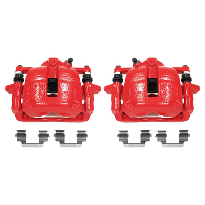 PowerStop Power Stop 07-16 Mini Cooper Front Red Calipers w/Brackets - Pair S3320