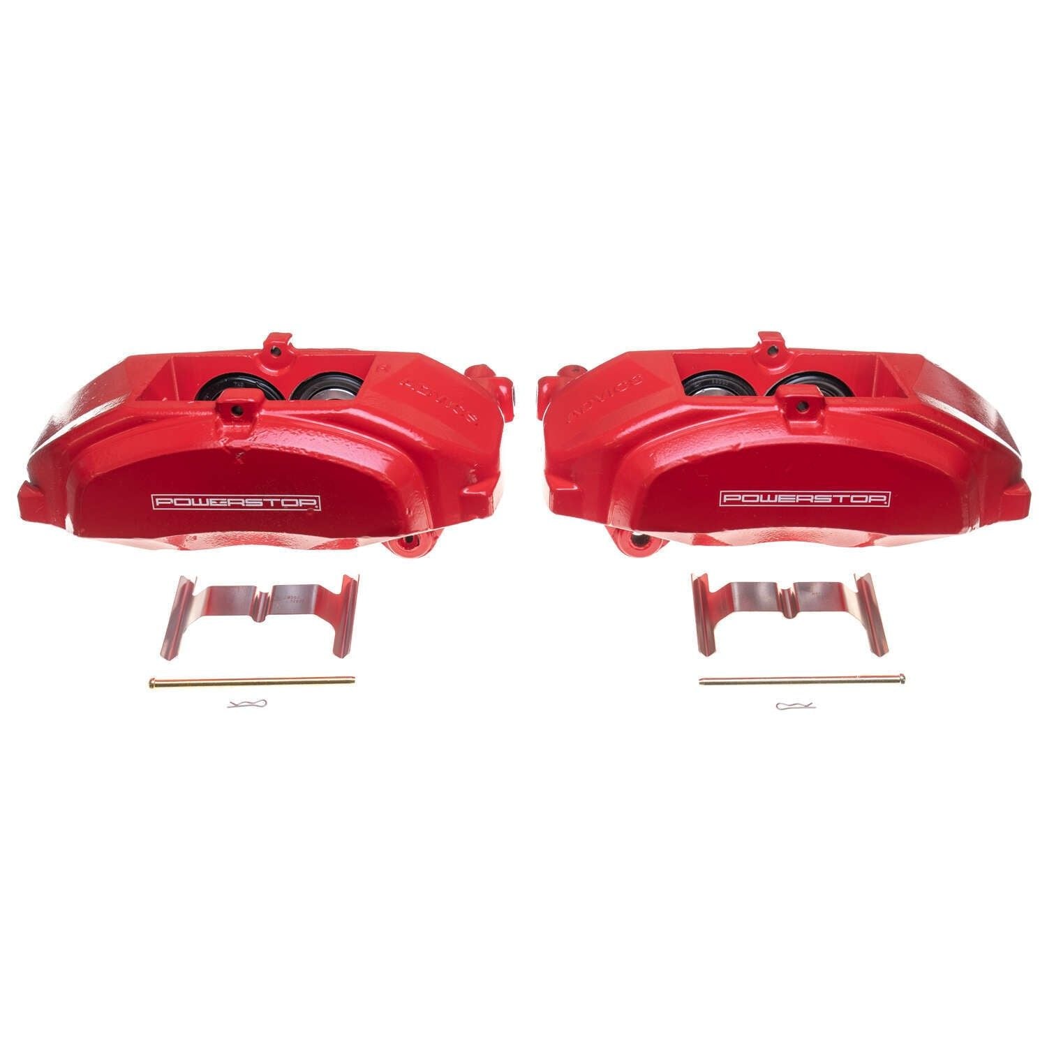 PowerStop Power Stop 16-17 Lexus GS200t Front Red Calipers w/o Brackets - Pair S3336