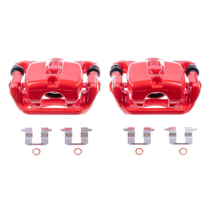 PowerStop Power Stop 08-09 Toyota Highlander Rear Red Calipers w/Brackets - Pair S3350