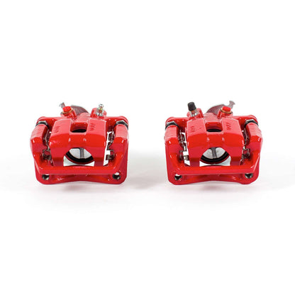 PowerStop Power Stop 09-14 Acura TSX Rear Red Calipers w/Brackets - Pair S3358
