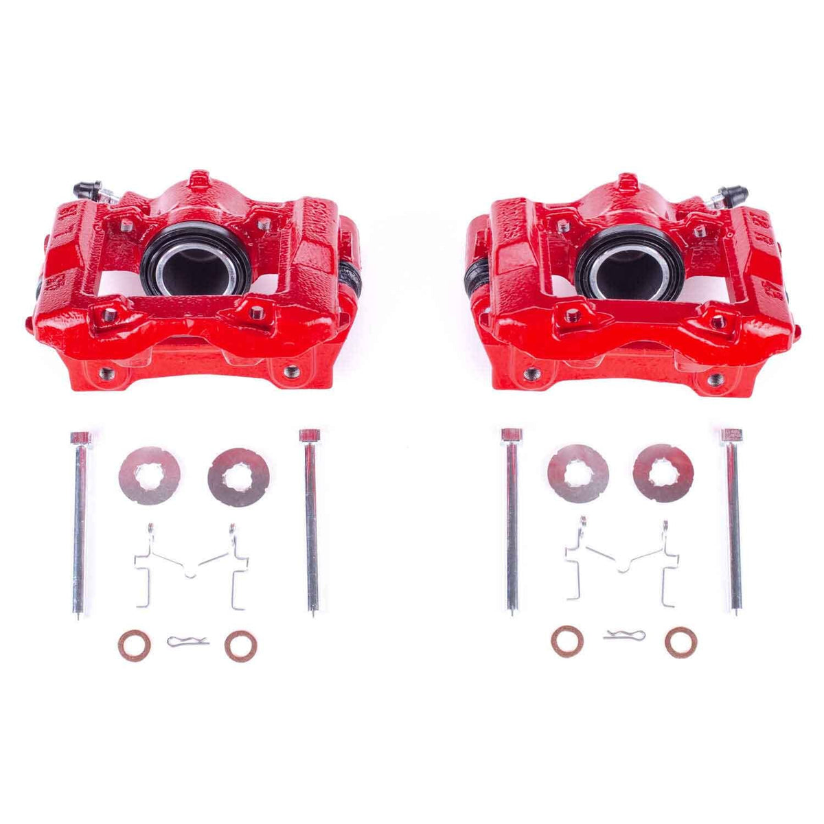PowerStop Power Stop 2006 Lexus GS300 Rear Red Calipers w/Brackets - Pair S3406