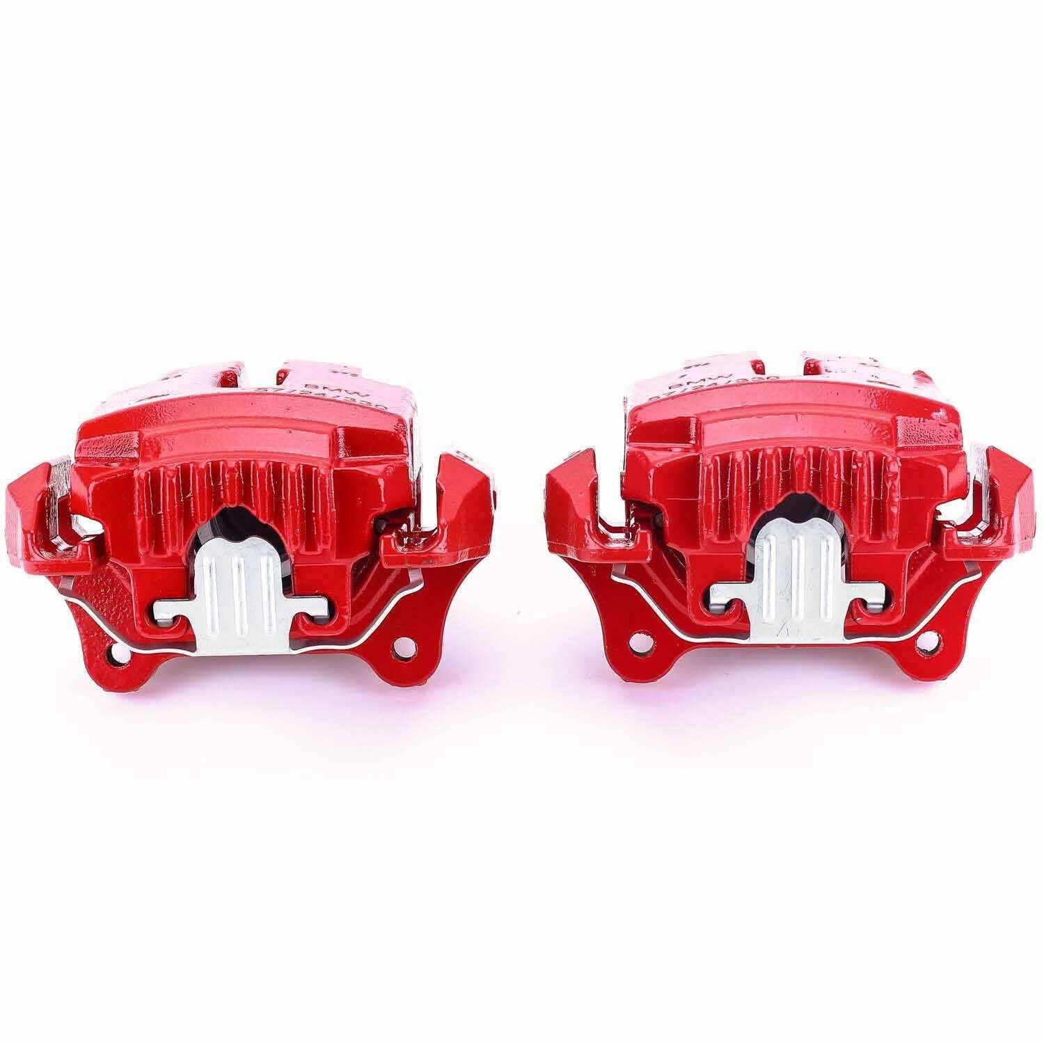 PowerStop Power Stop 2006 BMW 330i Front Red Calipers w/Brackets - Pair S3410