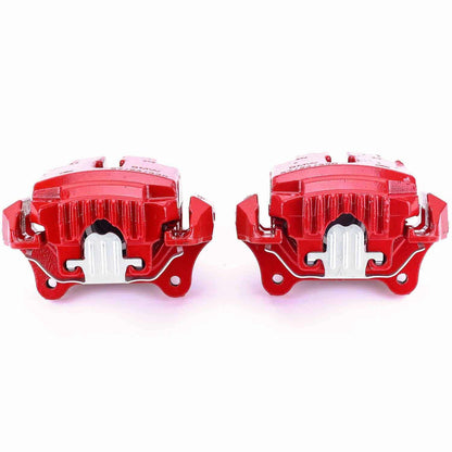 PowerStop Power Stop 2006 BMW 330i Front Red Calipers w/Brackets - Pair S3410