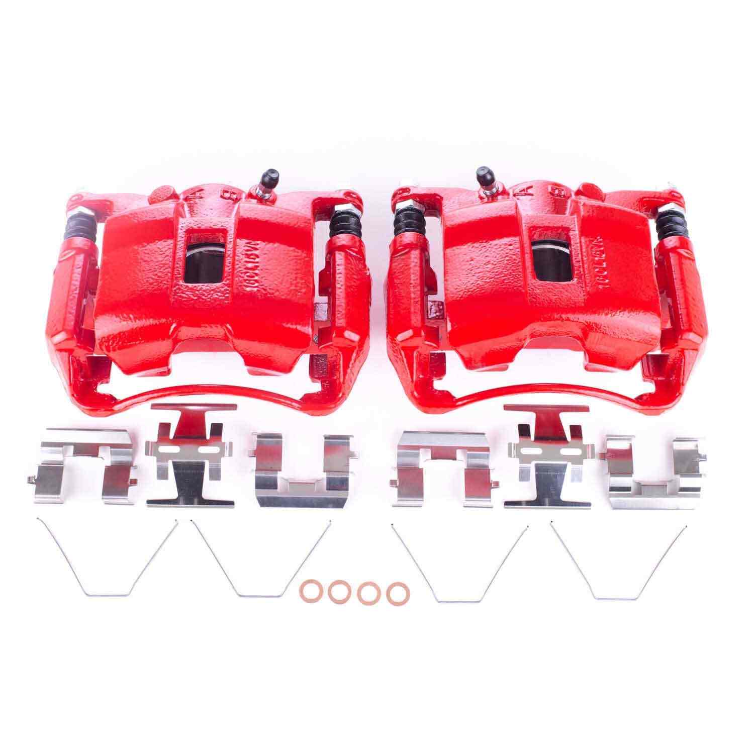 PowerStop Power Stop 06-11 Acura CSX Front Red Calipers w/Brackets - Pair S3448
