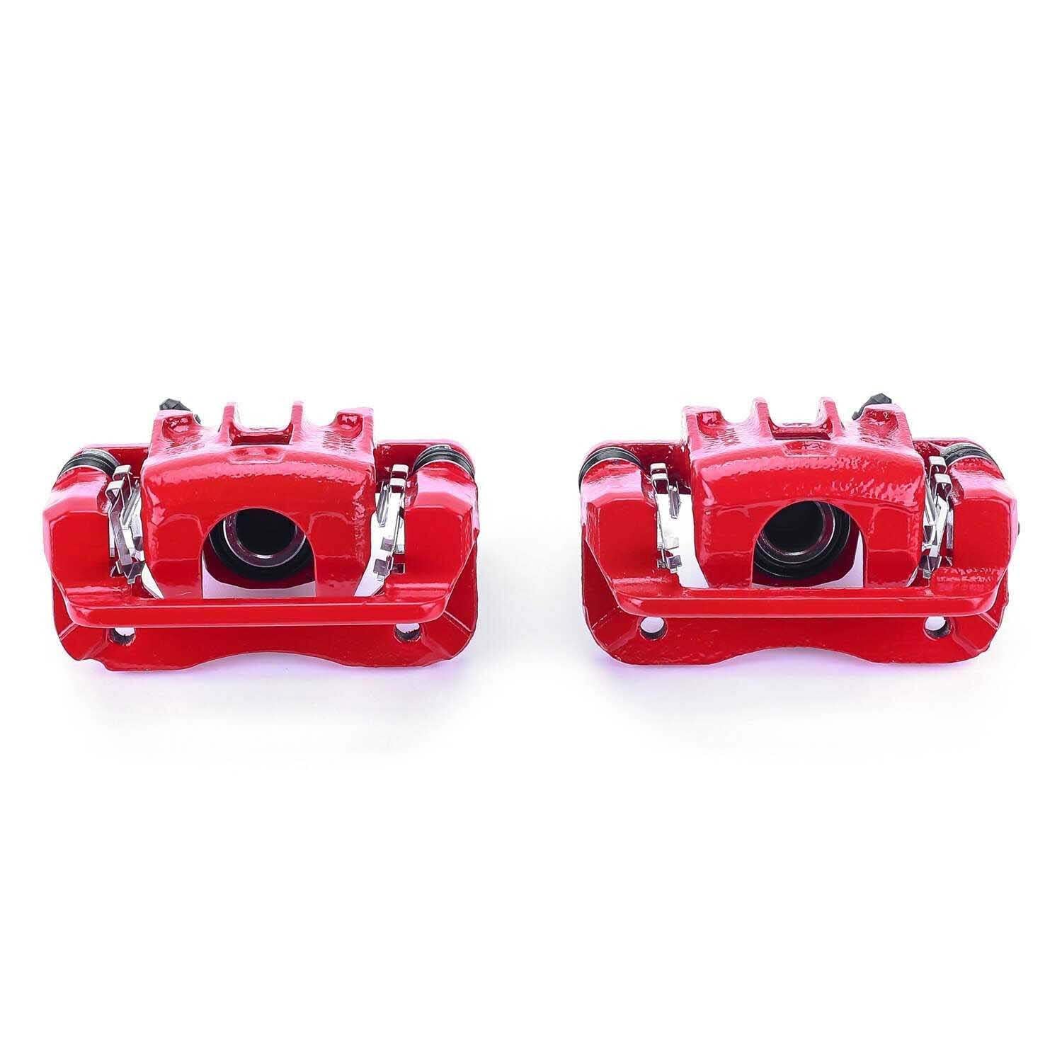 PowerStop Power Stop 07-10 Hyundai Elantra Rear Red Calipers w/Brackets - Pair S3456