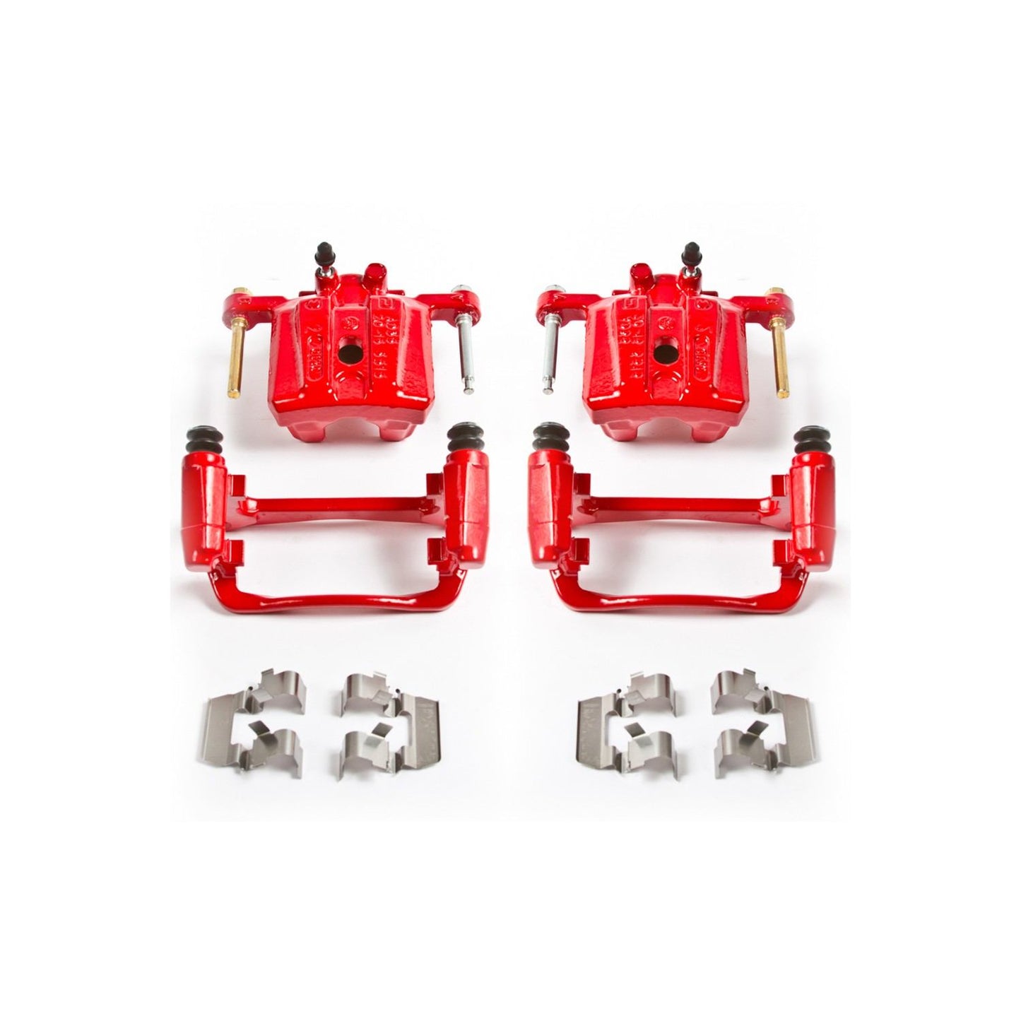 PowerStop Power Stop 06-12 Mitsubishi Eclipse Rear Red Calipers w/Brackets - Pair S3492