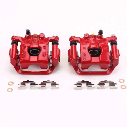 PowerStop Power Stop 11-17 Nissan Juke Rear Red Calipers w/Brackets - Pair S3582