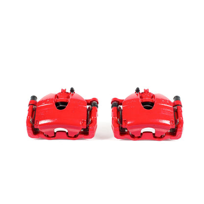 PowerStop Power Stop 07-08 Infiniti G35 Front Red Calipers w/Brackets - Pair S3702