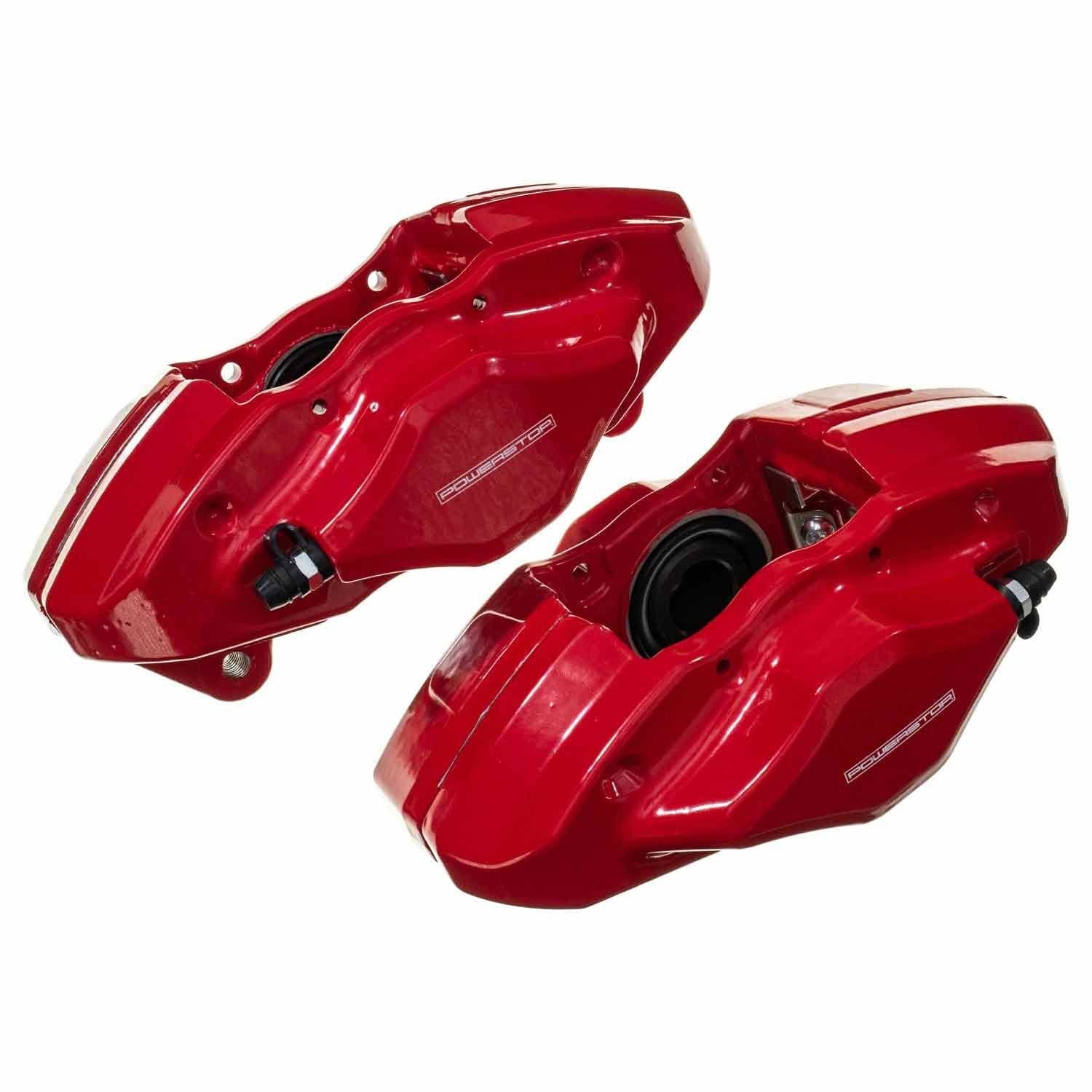 PowerStop Power Stop 08-14 Subaru Impreza Rear Red Calipers w/o Brackets - Pair S3780