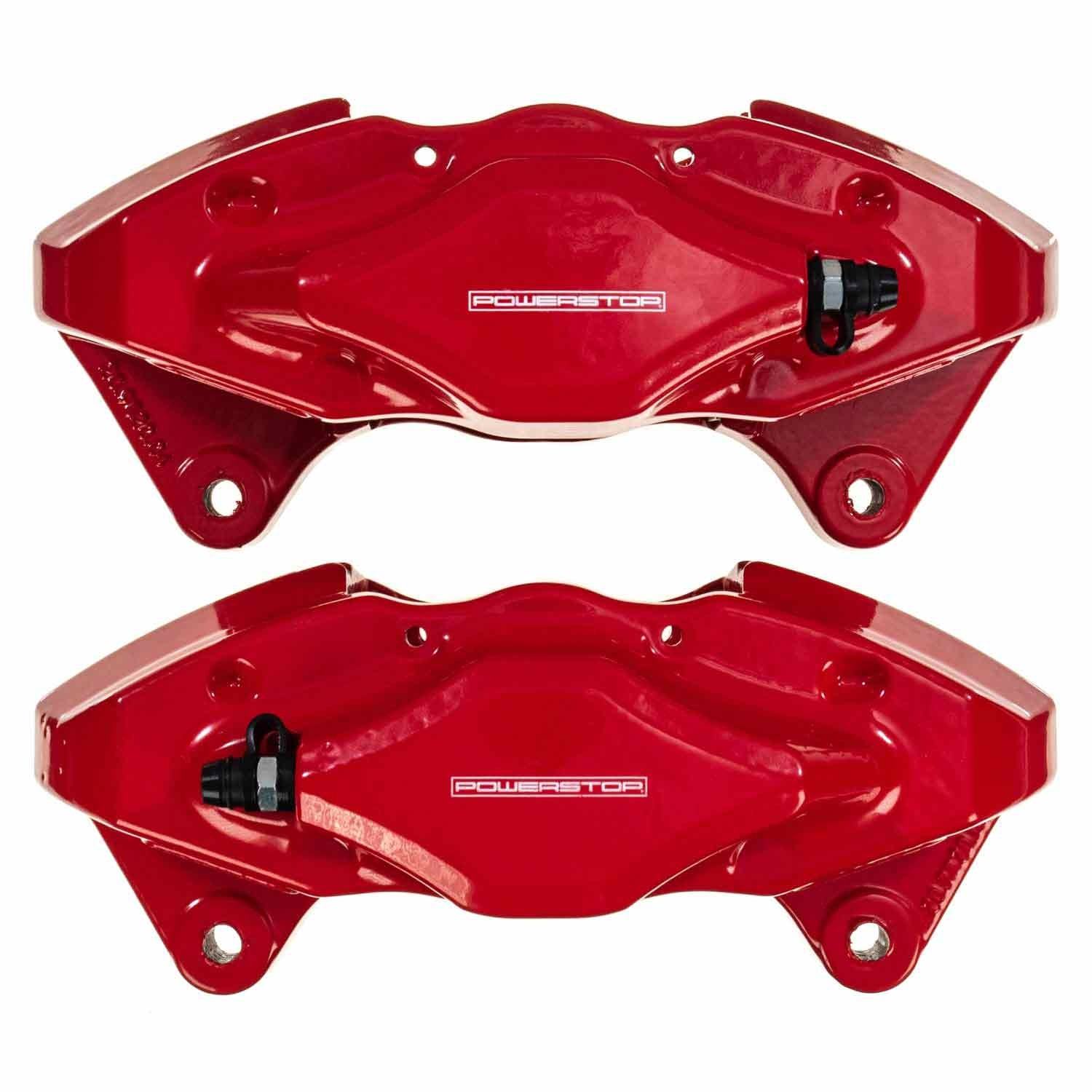 PowerStop Power Stop 08-14 Subaru Impreza Rear Red Calipers w/o Brackets - Pair S3780