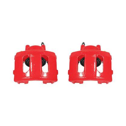 PowerStop Power Stop 90-01 Jeep Cherokee Front Red Calipers w/o Brackets - Pair S4339