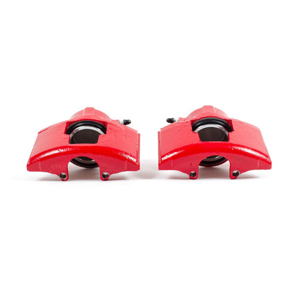 PowerStop Power Stop 90-00 Chevrolet C3500 Front Red Calipers w/o Brackets - Pair S4347