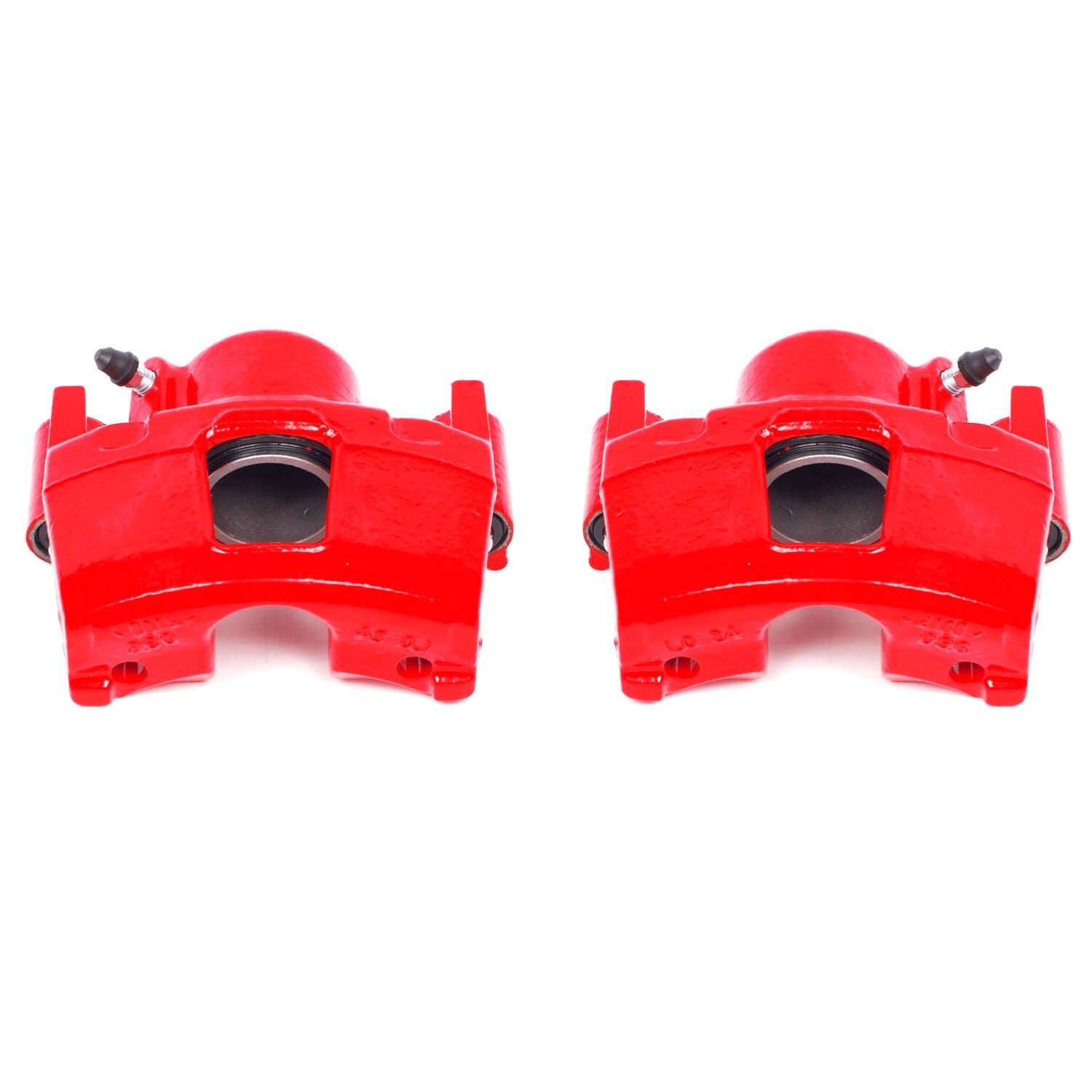 PowerStop Power Stop 90-98 Buick Skylark Front Red Calipers w/o Brackets - Pair S4356