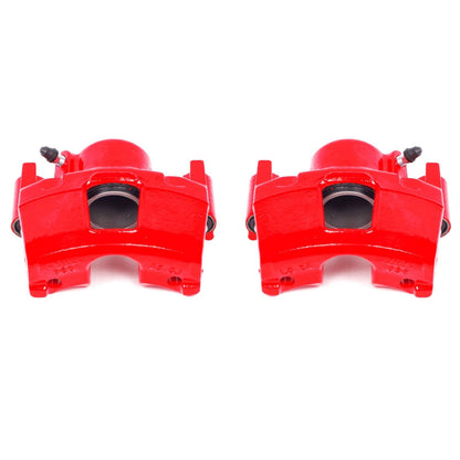 PowerStop Power Stop 90-98 Buick Skylark Front Red Calipers w/o Brackets - Pair S4356