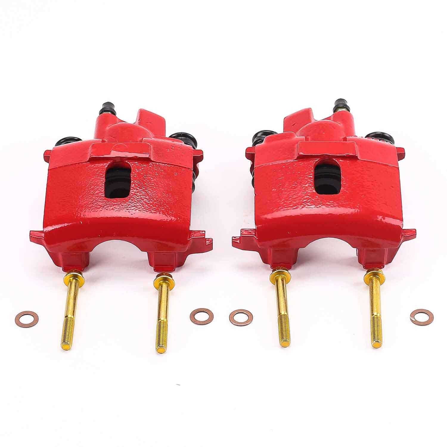 PowerStop Power Stop 99-04 Chrysler 300M Rear Red Calipers w/o Brackets - Pair S4372