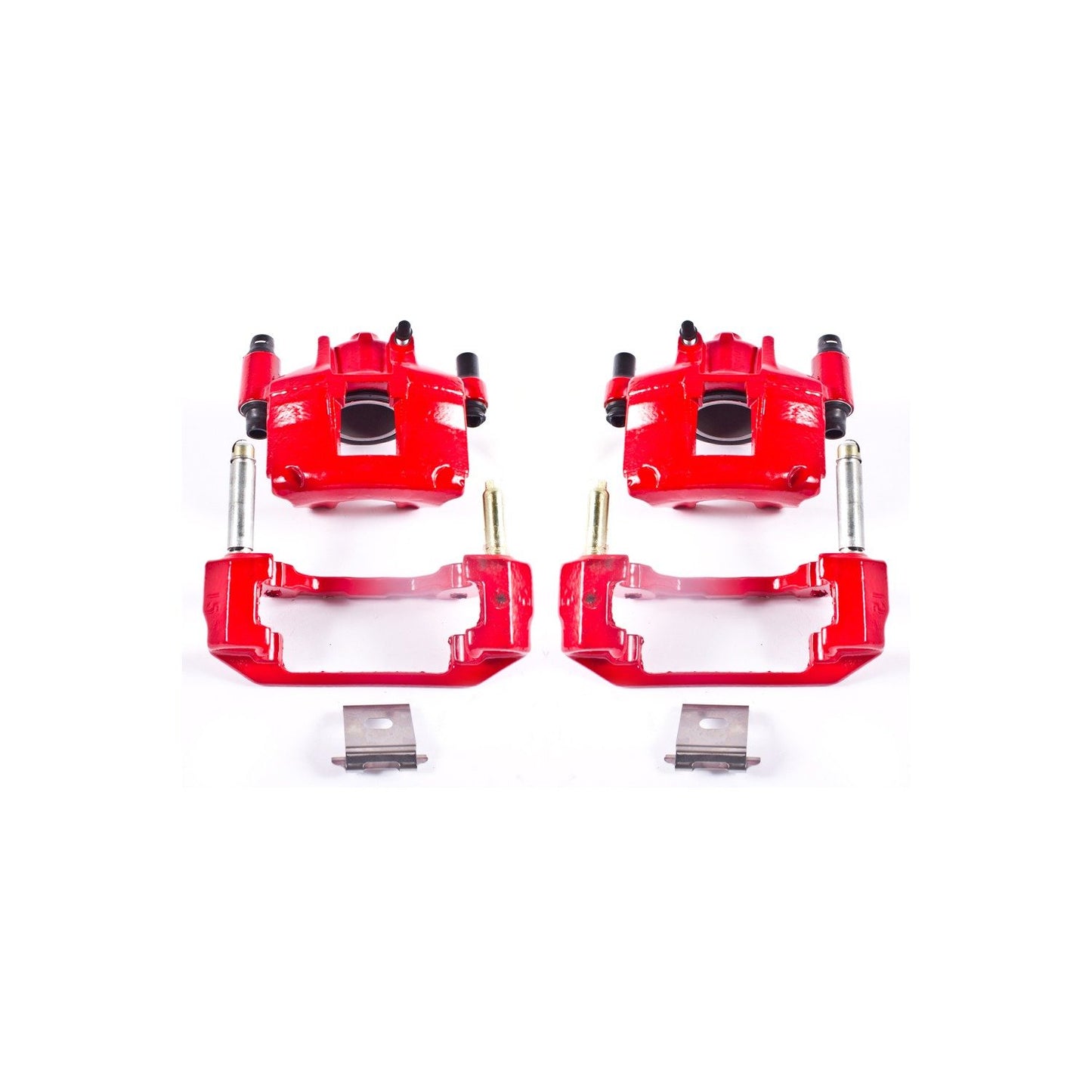 PowerStop Power Stop 94-98 Ford Mustang Front Red Calipers w/Brackets - Pair S4378