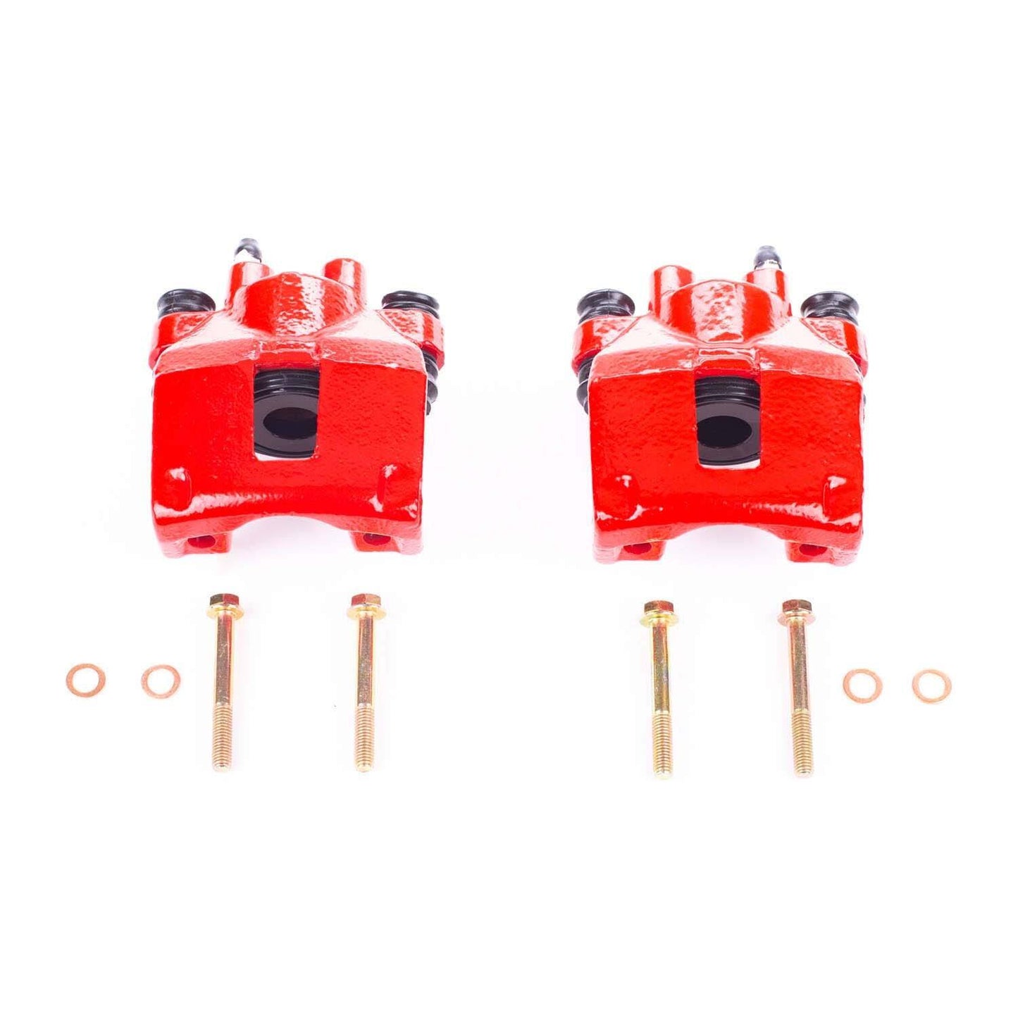PowerStop Power Stop 95-98 Jeep Grand Cherokee Rear Red Calipers w/o Brackets - Pair S4398