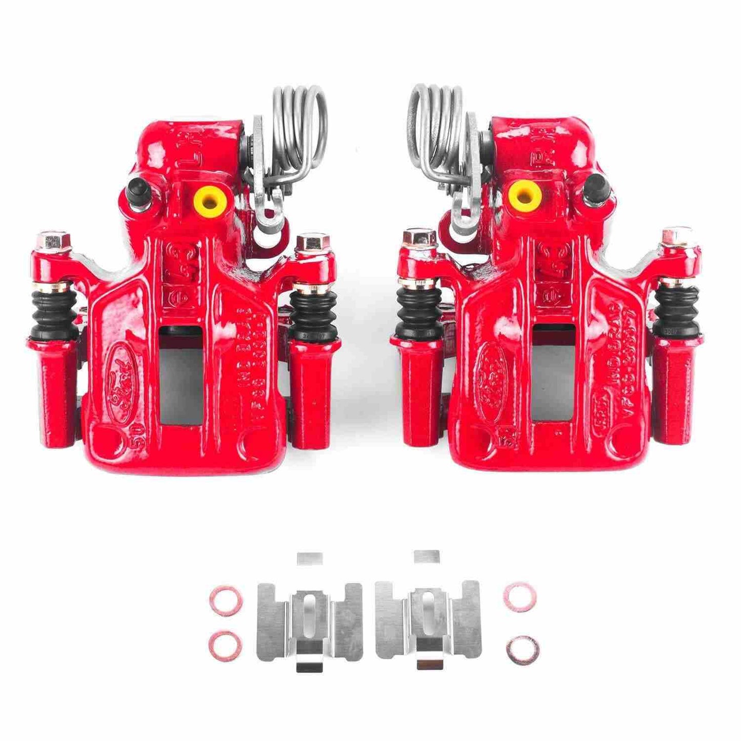 PowerStop Power Stop 93-07 Ford Taurus Rear Red Calipers w/Brackets - Pair S4536