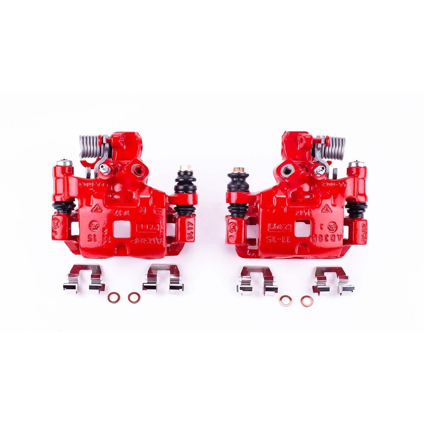PowerStop Power Stop 93-97 Cadillac Seville Rear Red Calipers w/Brackets - Pair S4542