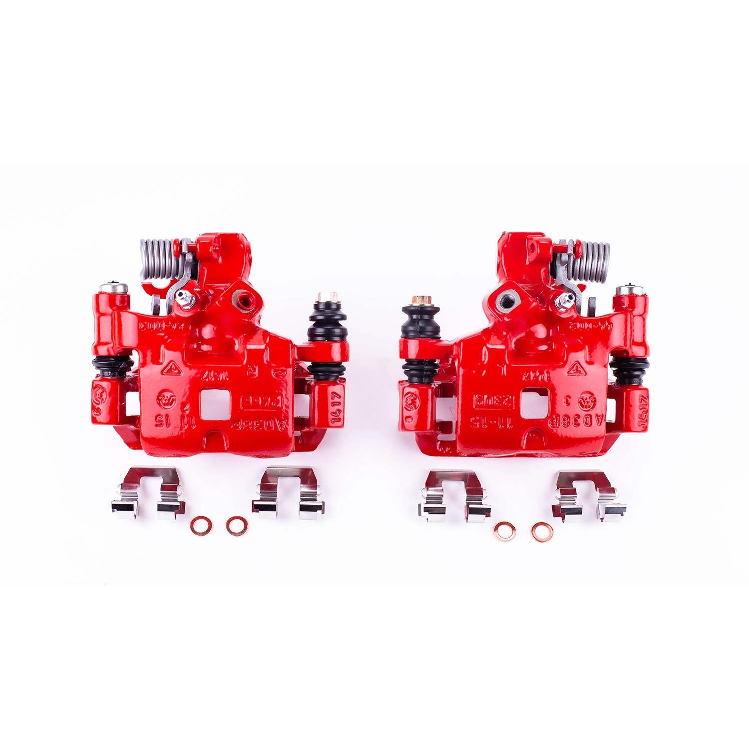 PowerStop Power Stop 93-97 Cadillac Seville Rear Red Calipers w/Brackets - Pair S4542