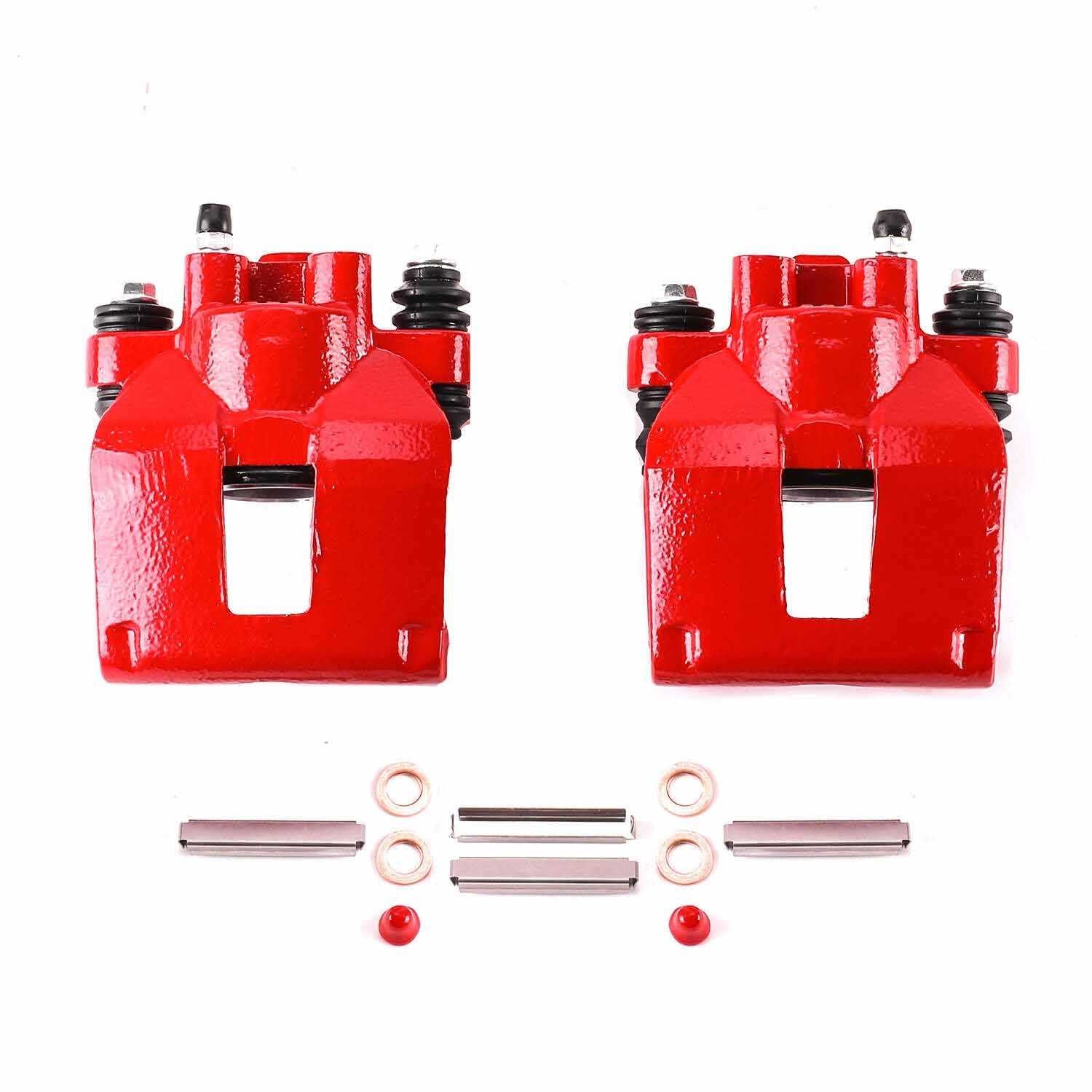 PowerStop Power Stop 95-01 Ford Explorer Rear Red Calipers w/o Brackets - Pair S4604