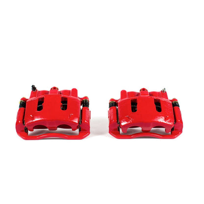 PowerStop Power Stop 95-02 Ford Ranger Front Red Calipers w/Brackets - Pair S4606A