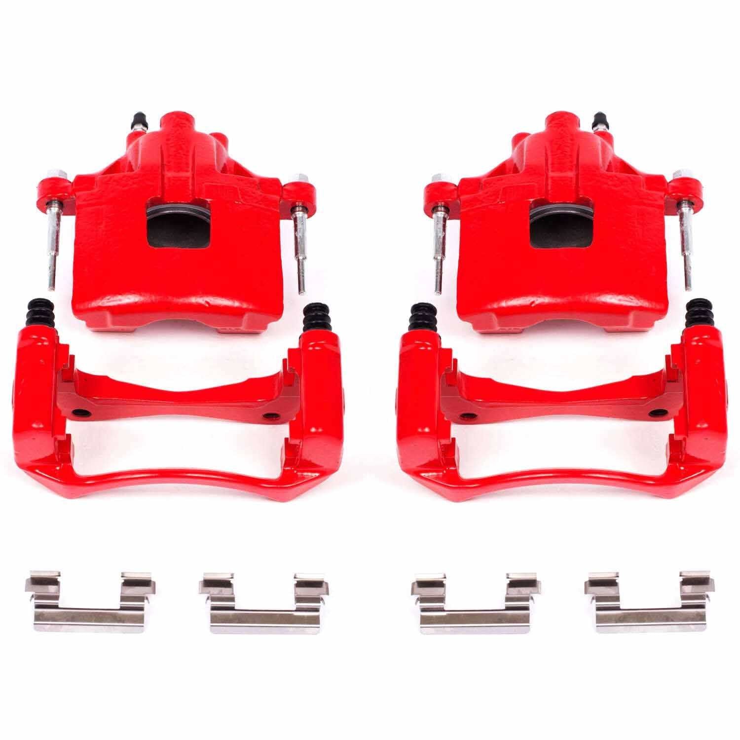 PowerStop Power Stop 00-05 Buick LeSabre Front Red Calipers w/Brackets - Pair S4638A