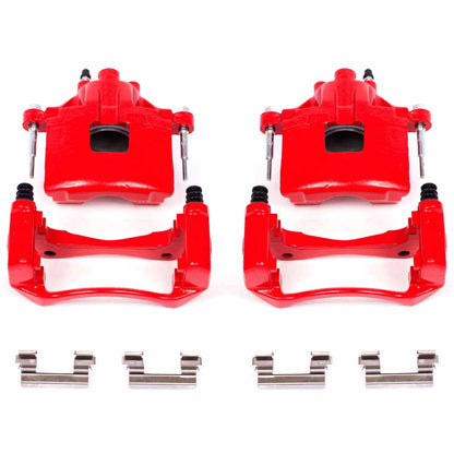 PowerStop Power Stop 00-05 Buick LeSabre Front Red Calipers w/Brackets - Pair S4638A