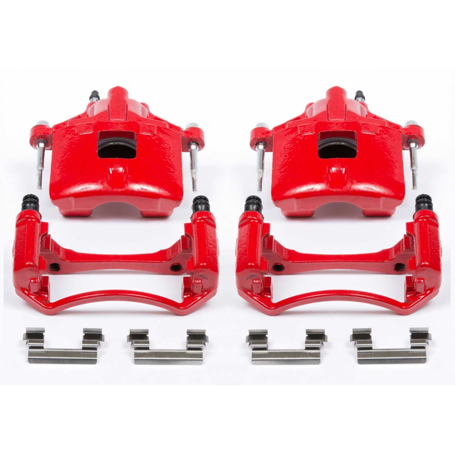 PowerStop Power Stop 97-05 Buick Century Front Red Calipers w/Brackets - Pair S4638