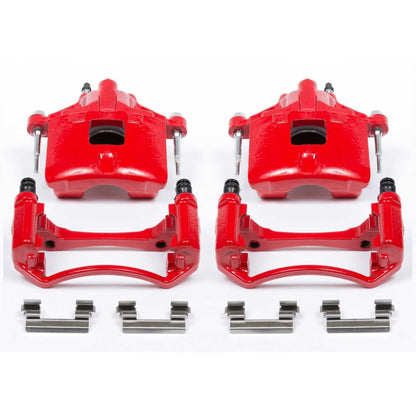PowerStop Power Stop 97-05 Buick Century Front Red Calipers w/Brackets - Pair S4638