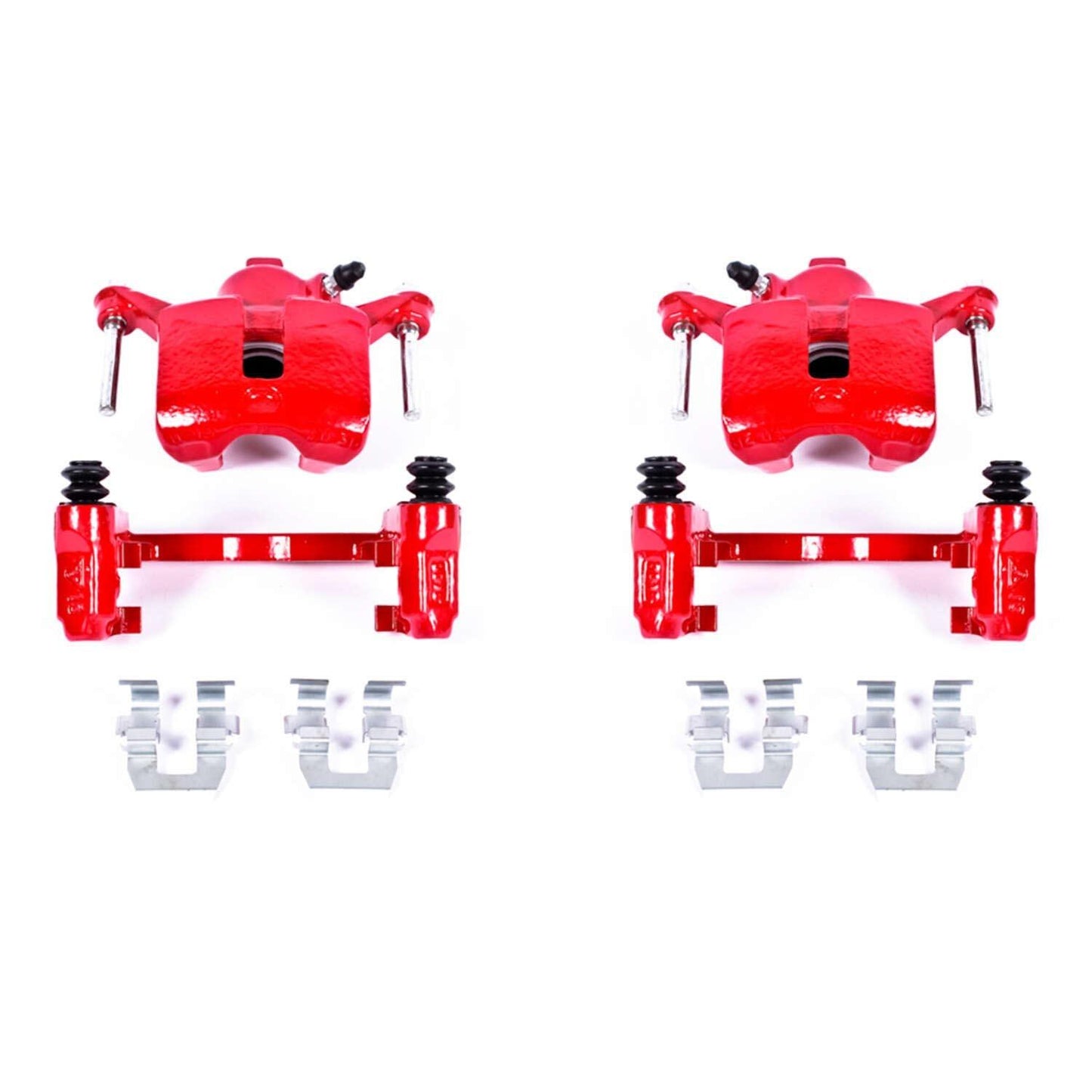 PowerStop Power Stop 08-09 Buick Allure Rear Red Calipers w/Brackets - Pair S4644