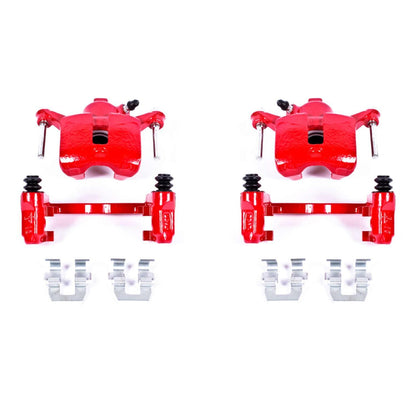 PowerStop Power Stop 08-09 Buick Allure Rear Red Calipers w/Brackets - Pair S4644