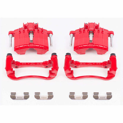 PowerStop Power Stop 04-05 Chevrolet Classic Front Red Calipers w/Brackets - Pair S4646