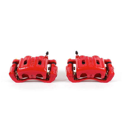 PowerStop Power Stop 97-04 Mitsubishi Diamante Front Red Calipers w/Brackets - Pair S4670A