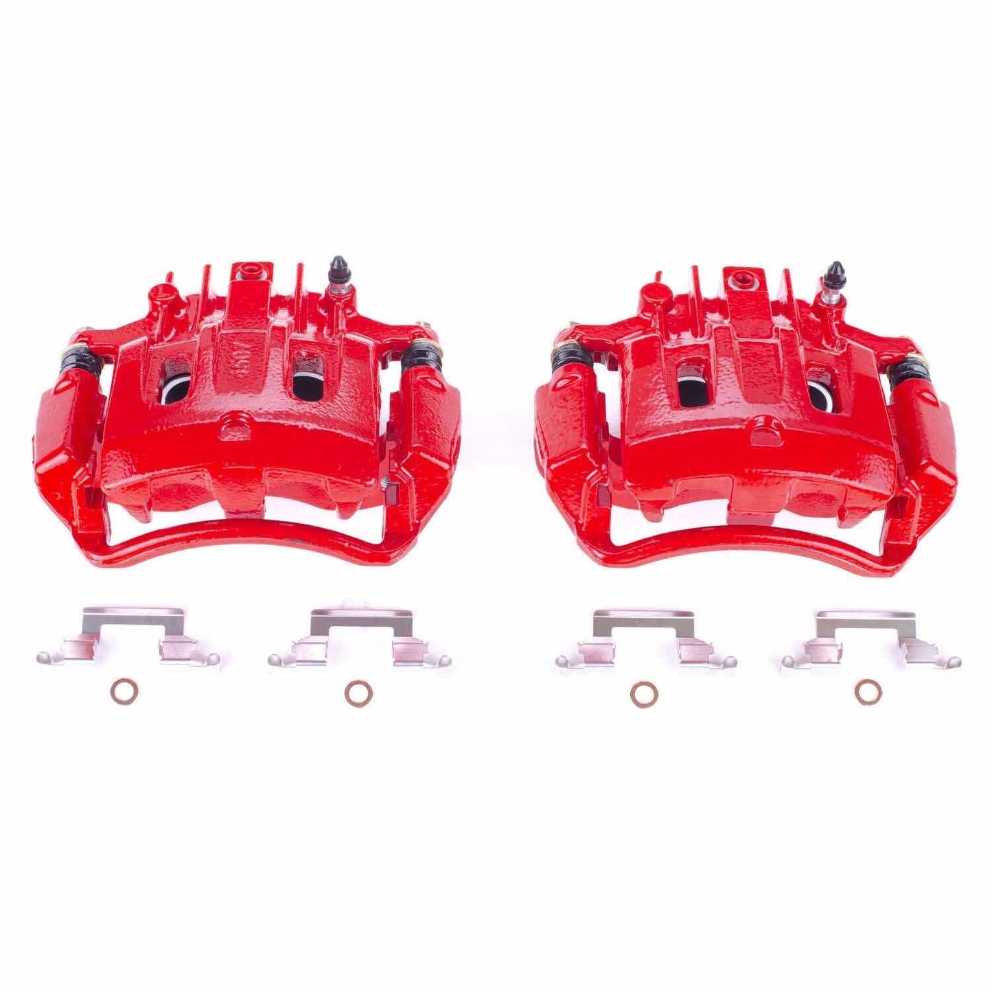 PowerStop Power Stop 2000 Ford Excursion Rear Red Calipers w/Brackets - Pair S4690
