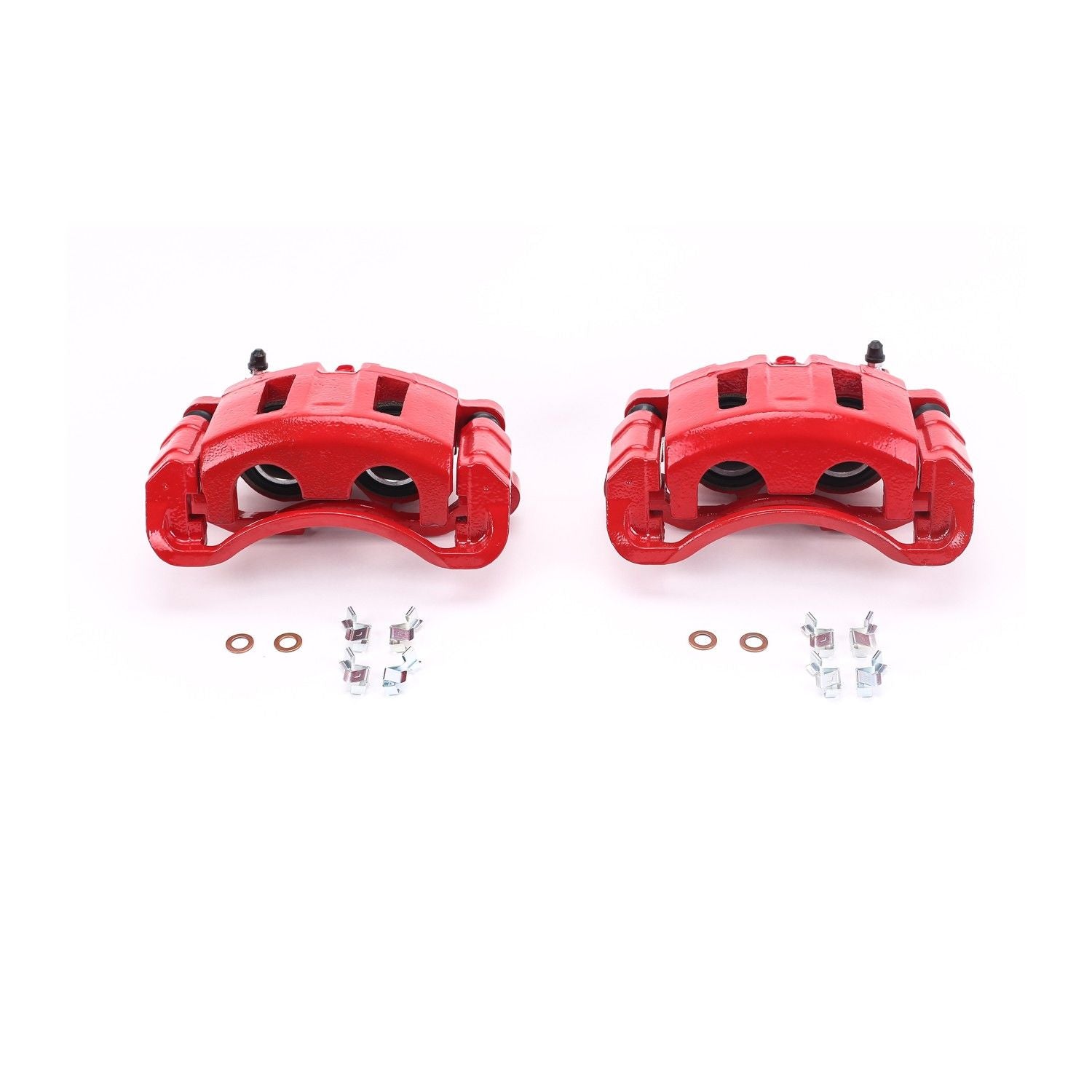 PowerStop Power Stop 98-05 Chevrolet Blazer Front Red Calipers w/Brackets - Pair S4694