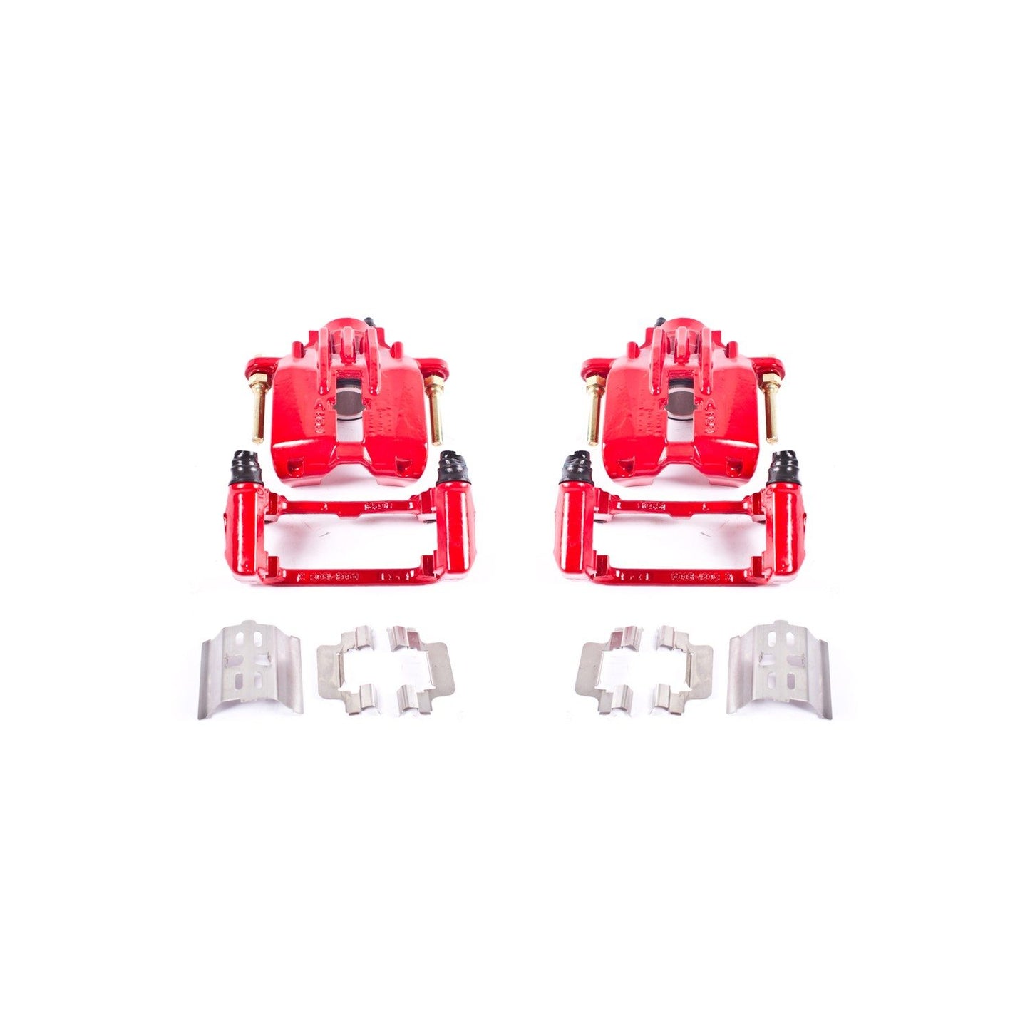 PowerStop Power Stop 04-05 Cadillac XLR Rear Red Calipers w/Brackets - Pair S4698