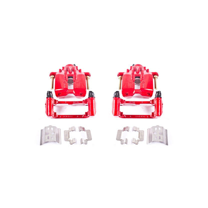 PowerStop Power Stop 04-05 Cadillac XLR Rear Red Calipers w/Brackets - Pair S4698